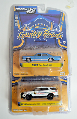 #ad Lot Greenlight SE Country Roads #x27;16 Interceptor and #x27;67 Galaxie 500 Series 15