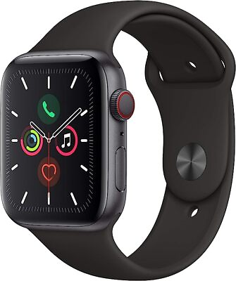 #ad Apple Watch Series 5 GPS LTE Space Black 40MM *Cracked Screen