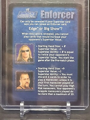 #ad WWE RAW Deal Smackdown Enforcer Edge Or Bigshow Foil Card