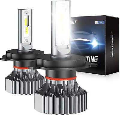 #ad Pair H4 9003 HB2 LED Headlight Bulbs Kit High Low Beam Super Bright 6500K White