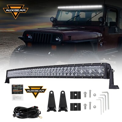 #ad AUXBEAM 42quot; inch Curved 5D LED Light Bar Driving Lamp For Dodge RAM 1500 2009 18