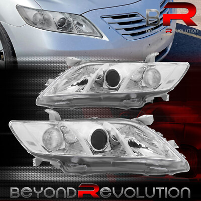 #ad For 2007 2009 Camry JDM Chrome Projector Clear Signal Driving Head Lights Lamps