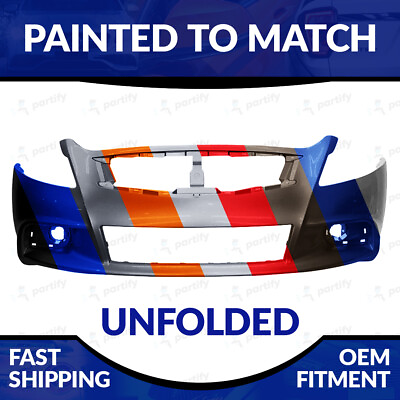 #ad NEW Painted Unfolded Front Bumper For 2010 2013 Infiniti G37 Sedan Sport