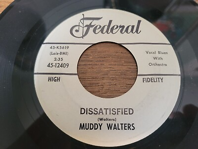 #ad #ad Muddy Waters Rare White Label Promo 45 Rpm Dissatisfied Baby Look At You