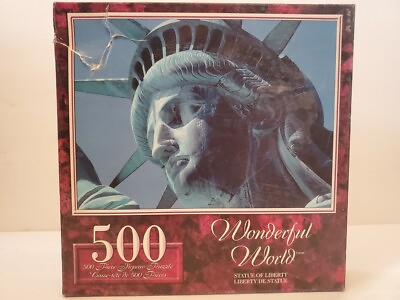 #ad Sure Lox Wonderful World Statue Of Liberty 500 Piece Jugsaw Puzzle 19quot; x 14quot;