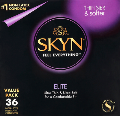 #ad SKYN Elite Non Latex Lubricated Condoms 36 Count