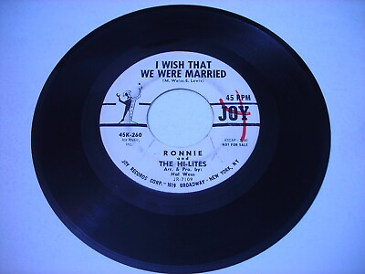 #ad PROMO Ronnie amp; Hi Lites I Wish We were Married Twistin#x27; amp; Kissin#x27; 1962 45rpm