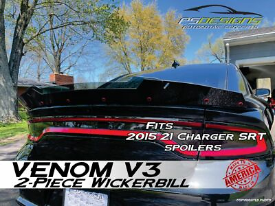 #ad PSDesigns Venom V3 2PC Wickerbill wicker bill fits 15 21 Dodge Charger