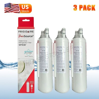 #ad 3 PACK Frigidaire WF3CB Refrigerator PureSource 3 Water amp; Ice Filter US Stock
