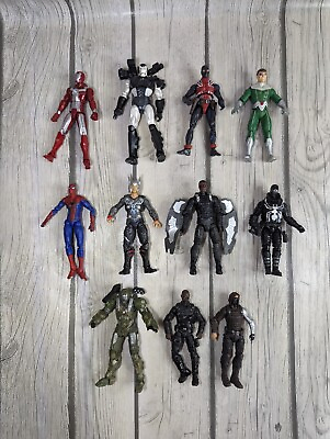 #ad #ad Lot of 11 Marvel Universe 4quot; Loose Action Figures No Accessories Inc Spider Man
