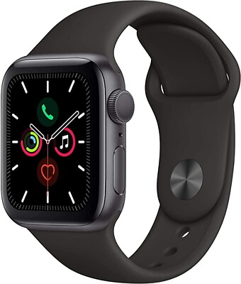 #ad Apple Watch Series 5 GPS Cellular 40mm Aluminum Space Black Excellent