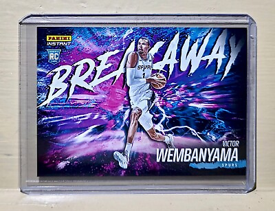 #ad Victor Wembanyama 2023 24 Panini NBA Breakaway #1 Rookie Card 1 of 4085