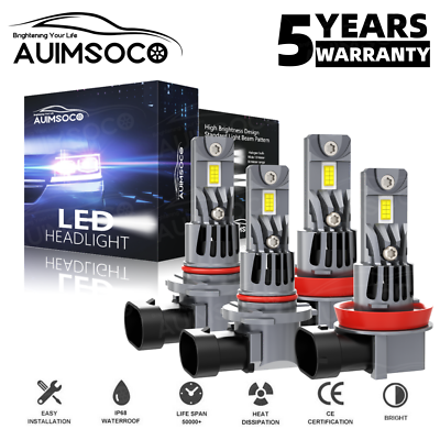 #ad Upgrade A51 Series LED Headlight Bulbs For Chevy Silverado 1500 2500HD 2007 2020