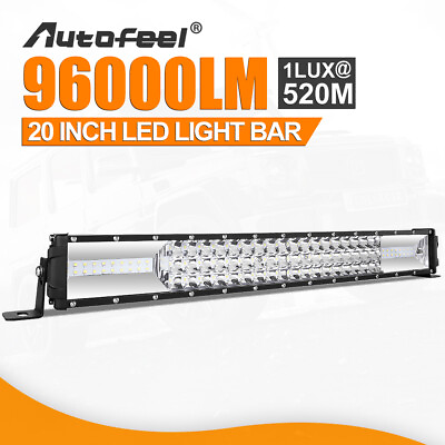 #ad #ad 20 inch LED Light Bar Triple Row Spot ＆ Flood Combo For UTE Truck SUV ATV Jeep
