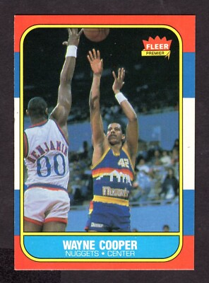 #ad 1986 87 FLEER WAYNE COOPER CARD NO:18 NEAR MINT CONDITION