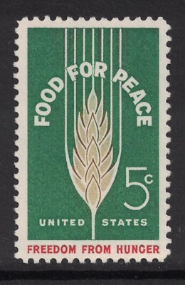 #ad Scott 1231 Food for Peace Freedom from Hunger MNH 5c 1963 unused mint stamp