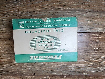 #ad Vintage Federal C21 Dial Indicator .0001 Inch Large Face Original Box