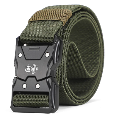 #ad Tactical Belts For Men Military Style Work Hiking Gun Belt With Quick Release.