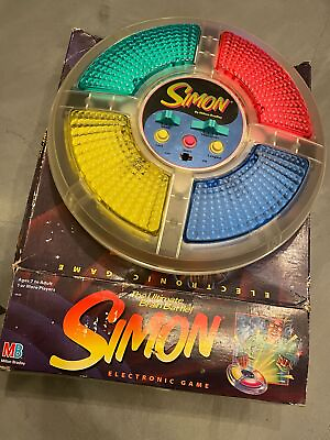 #ad #ad Milton Bradley#x27;s VINTAGE 1978 Battery Operated SIMON Says Game with box Works