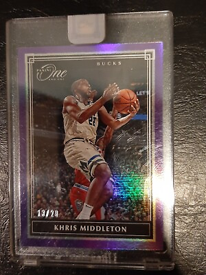 #ad #ad 3 2019 20 KHRIS MIDDLETON PANINI ONE AND ONE PURPLE 20 RARE Encased