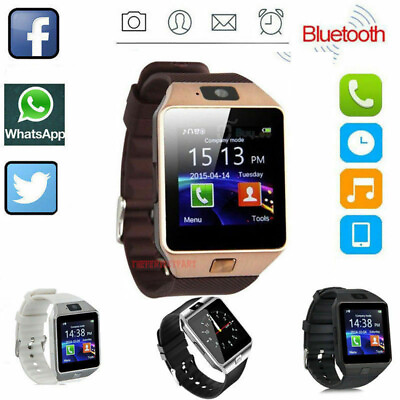#ad Bluetooth Smart Watch w Camera Waterproof Phone Mate For Android Samsung iPhone