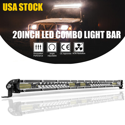 #ad #ad 20 inch 1520W LED Work Light Bar Flood Spot Combo For Jeep Offroad ATV Truck SUV