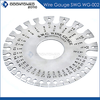 #ad Round Wire Gauge Measuring Tool Thickness Diameter Gage SWG Sheet Metal Gauge
