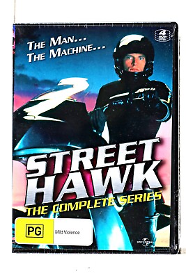 #ad Street Hawk The Complete Series: 4 DVD Set Region 4 New Sealed 80s Motorcycle