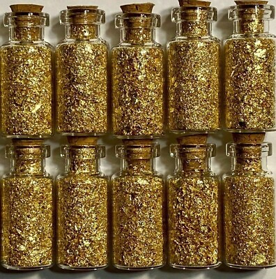 #ad 10 Bottles of Large Gold Flakes ..... Lowest price on the Net