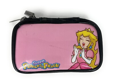 #ad Super Princess Peach DS Soft Game Case Pink amp; Black Nintendo
