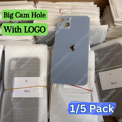 #ad Replacement Rear Back Glass Big Hole For iPhone 14 13 12 11 Pro XR XS X 8 SE Lot