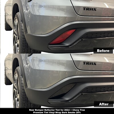 #ad Crux Motorsports Dark Smoke 20% Rear Bumper Reflector Tint for 2024 Chevy Trax