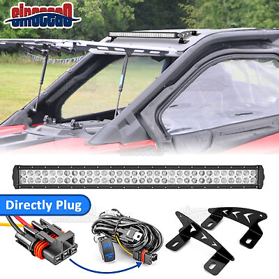 #ad For 2022 2024 Polaris RZR Pro R 32quot; Straight LED Light Bar Roof Mount Wire Kit