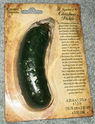 #ad The Tradition of the Christmas Pickle Ornament NIP