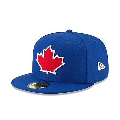 #ad NWT Men#x27;s New Era TORONTO BLUE JAYS Blue Leaf MLB 5950 59Fifty Fitted Hat Cap