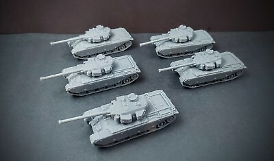 #ad HO Scale British Centurion Tank Platoon X5 resin 1 87th scale