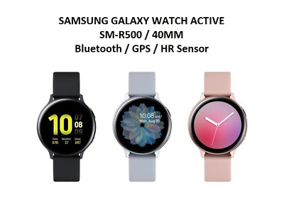 #ad Samsung Galaxy Watch Active Aluminum 40mm Bluetooth Smart Watch SR