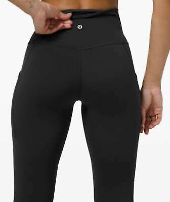 #ad Lulu Align Yoga Pants 25quot; Black High Rise Women Leggings Full Size NEW