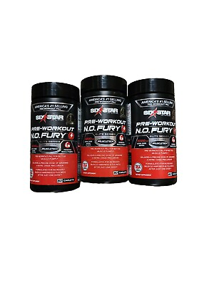 #ad 3 SixStar Pro Nutrition Pre Workout N.O.Fury EXP: 12 2024