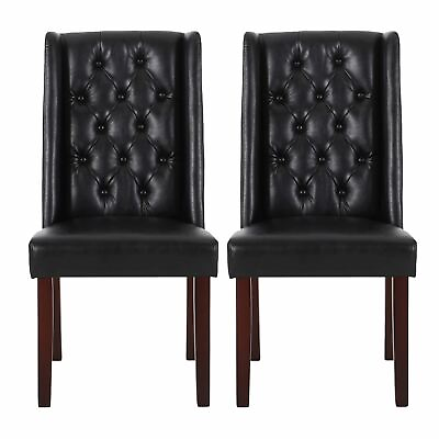 #ad Apaloosa Contemporary Tufted Dining Chairs Set of 2