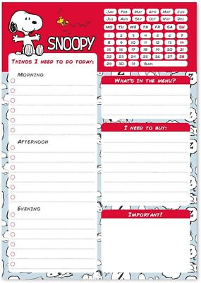 #ad Official Snoopy Weekly Planner A5 Desk Calendar Family Calendar 54 Tear Off P
