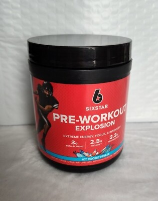 #ad Six Star Pre Workout Explosion Supplement Fruit Punch 7.41oz 30 Serving