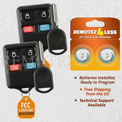 #ad 2 for 2005 2006 2007 Ford Five Hundred Keyless Entry Remote Fob Car Key