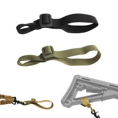 #ad Tactical Rifle Shotgun Buttstock Sling Mount Strap Adapter Webbing Attachment