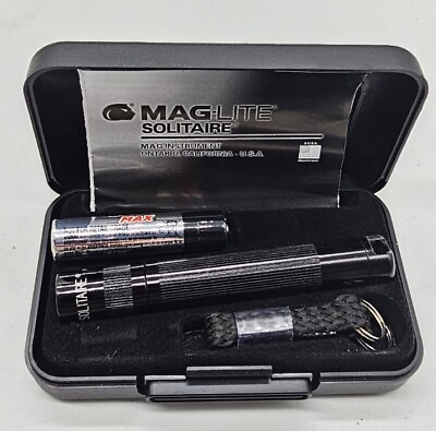#ad Maglite Solitaire Spectrum Series Flashlight Black Body