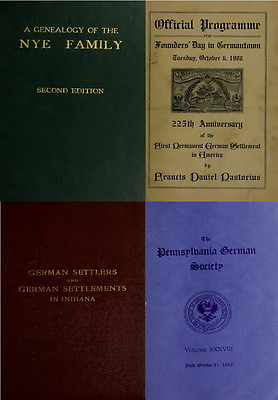 #ad German Genealogy Ancestry America Family Records 117 Old Books on DVD