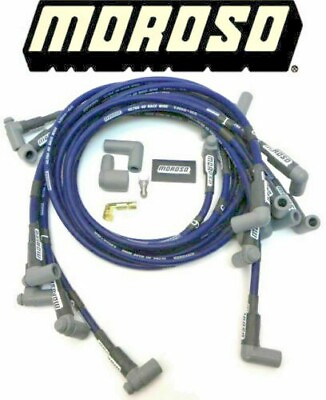 #ad Moroso Ultra 40 Spark Plug Wires SBC Chevy 350 383 400 Over Valve Cover HEI