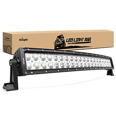 #ad Nilight 70015C A LED Light Bar 22Inch 120W Curved Spot Flood Combo LED Driving