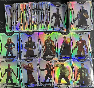 #ad 2024 Kakawow Phantom Disney 100 Marvel Silver Refractor Singles Pick Your Card