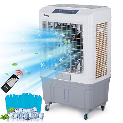 #ad Indoor Outdoor Portable Evaporative Swamp Air Cooler 2353 4118CFM Remote 30 50L